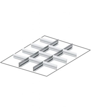 Set materiale di separazione per altezza frontale H=75 mm