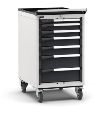 Armadio con ruote con 7 cassetti 1x50 2x75 2x100 2x150