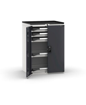 Armadio con porte con 5 cassetti 5x75