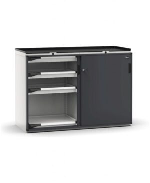 Armadio con porte scorrevoli con 6 cassetti 6x75 2xPE