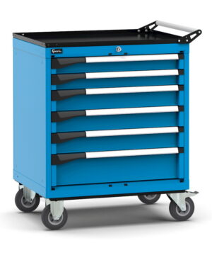 Armadio con ruote con 6 cassetti 2x75 3x100 1x150