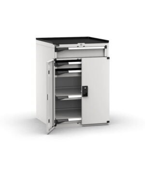 Armadio con porte con 3 cassetti 1x125 2x75 2xPE