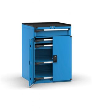 Armadio con porte con 3 cassetti 1x125 2x75 2xPE