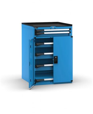 Armadio con porte con 5 cassetti 1x50 2x75 2x100 1xPE