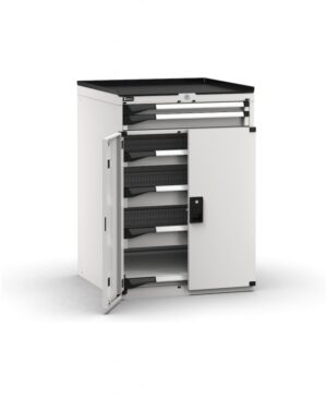 Armadio con porte con 5 cassetti 1x50 2x75 2x100 1xPE