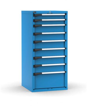 Armadio con 9 cassetti 2x100 6x150 1x300