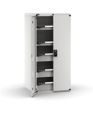 Armadio con porte con 5 cassetti 2x75 3x150