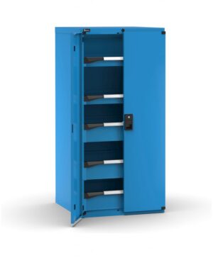 Armadio con porte con 5 cassetti 2x75 3x150