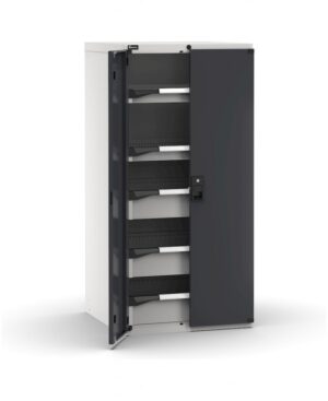 Armadio con porte con 5 cassetti 2x75 3x150