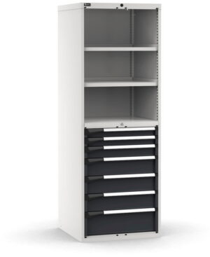 Armadio con 7 cassetti 2xPR 2x75 1x100 3x150 1x200