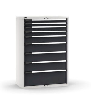 Armadio con 9 cassetti 2x75 2x100 1x150 3x200 1x300