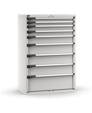 Armadio con 9 cassetti 2x75 2x100 1x150 3x200 1x300