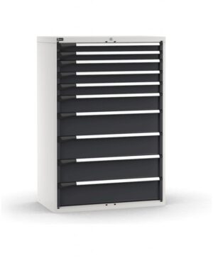 Armadio con 10 cassetti 2x75 3x100 1x150 4x200