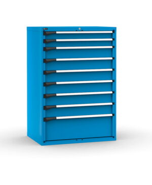 Armadio con 9 cassetti 2x100 6x150 1x300