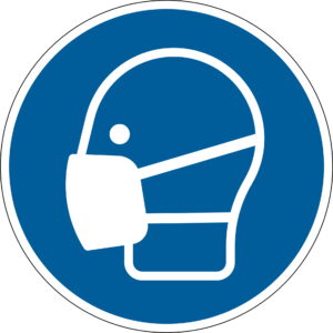segnaletica di sicurezza: pittogramma indossare mascherina