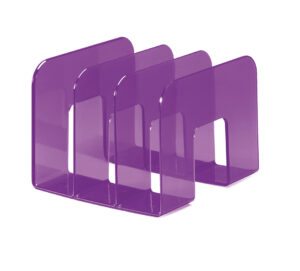 Porta cataloghi Trend, 3 comparti, 215x165x210 mm, viola traslucido