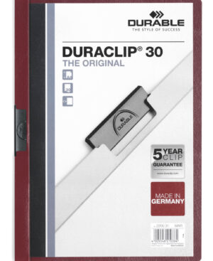 Cartellina con clip DURACLIP® 30 A4, melanzana
