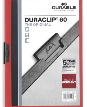 Cartellina con clip DURACLIP® 60 A4, rosso