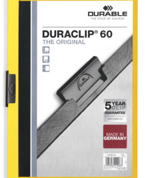 Cartellina con clip DURACLIP® 60 A4, giallo