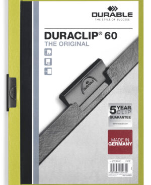 Cartellina con clip DURACLIP® 60 A4, verde