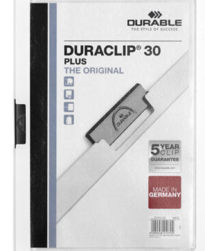 Cartellina con clip DURACLIP® PLUS, bianco