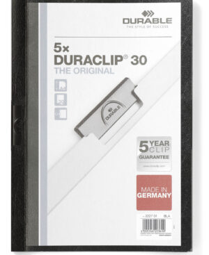 Cartellina con clip DURACLIP® 30 conf. retail, nero