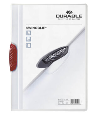 Cartellina con clip SWINGCLIP®, rosso