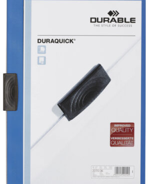 Cartellina con clip DURAQUICK®, azzurro