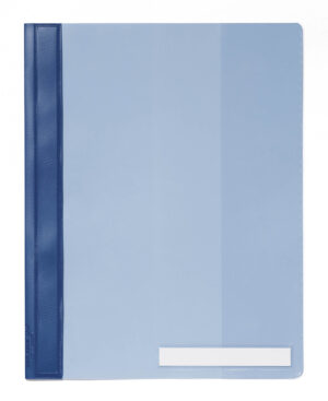 Cartellina con fronte trasparente A4+ con portaetichetta 115x16 mm, azzurro