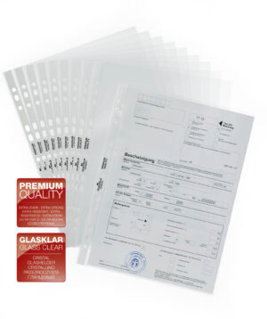 Busta perforata PREMIUM A4 extra lucida in PPL busta 100 pezzi