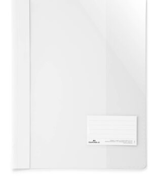 Cartellina con fronte trasparente A4+ con portaetichetta 90x57 mm, bianco