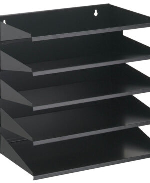 Modulo smista corrispondenza a 5 ripiani A4, nero