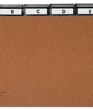 Divisori A5 5/5 tasti A-Z in cartone rivettato