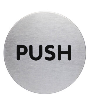 PICTO ''DRÜCKEN/PUSH'' Ø 65 mm