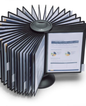 Leggio portalicenze SHERPA® CAROUSEL TABLE 40, nero