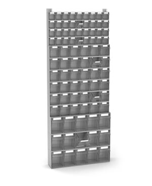 Scaffale con 87 cassetti Visual Box