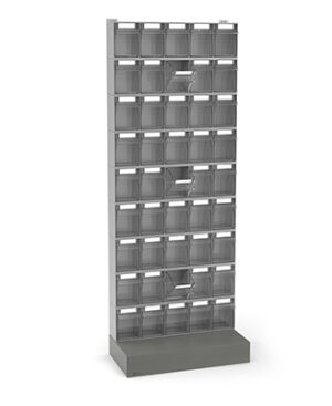 Scaffale con 45 cassetti Visual Box