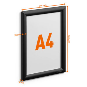 Cornice a scatto in alluminio A4