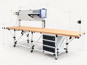 Postazione di lavoro Lean modulare progettata sul processo produttivo